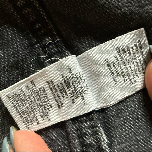 Free People Moonchild Denim Shirt Jacket faded Black XS - Picture 13 of 14